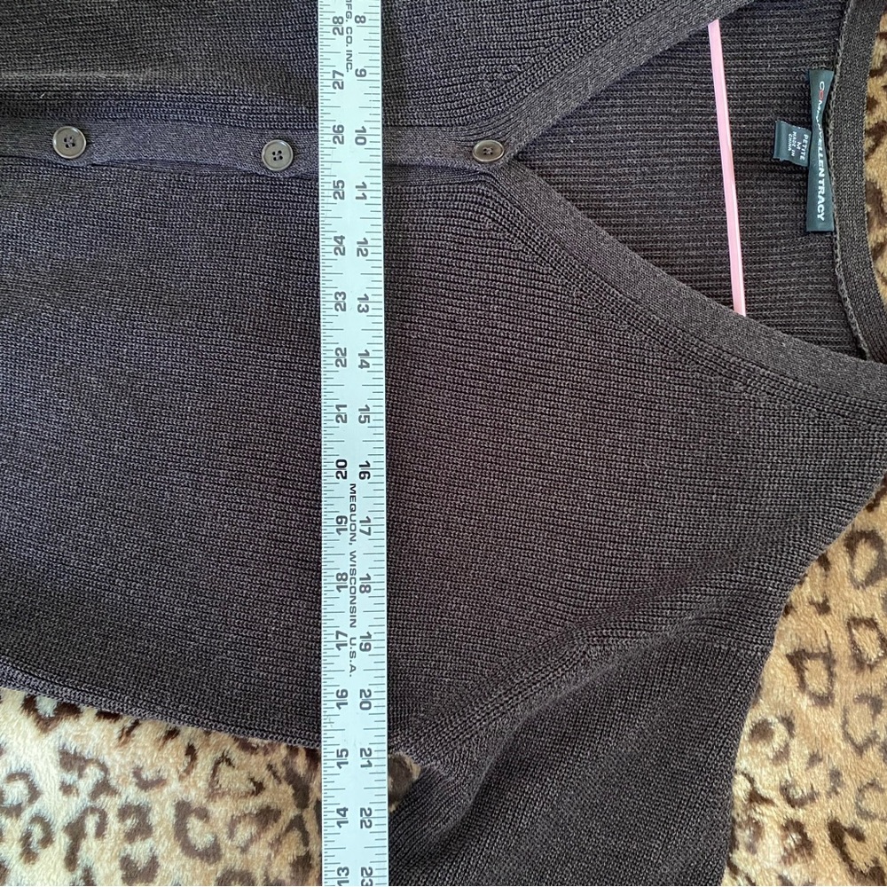 Brown Button-Up Cardigan - Picture 7 of 9